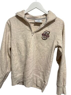 Beige Charleston Quarter-Zip Sweatshirt